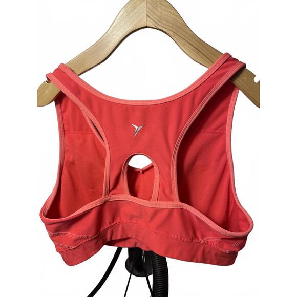 Old Navy Sports Bra Women's XL Active Coral Pink Athletic - Picture 3 of 6